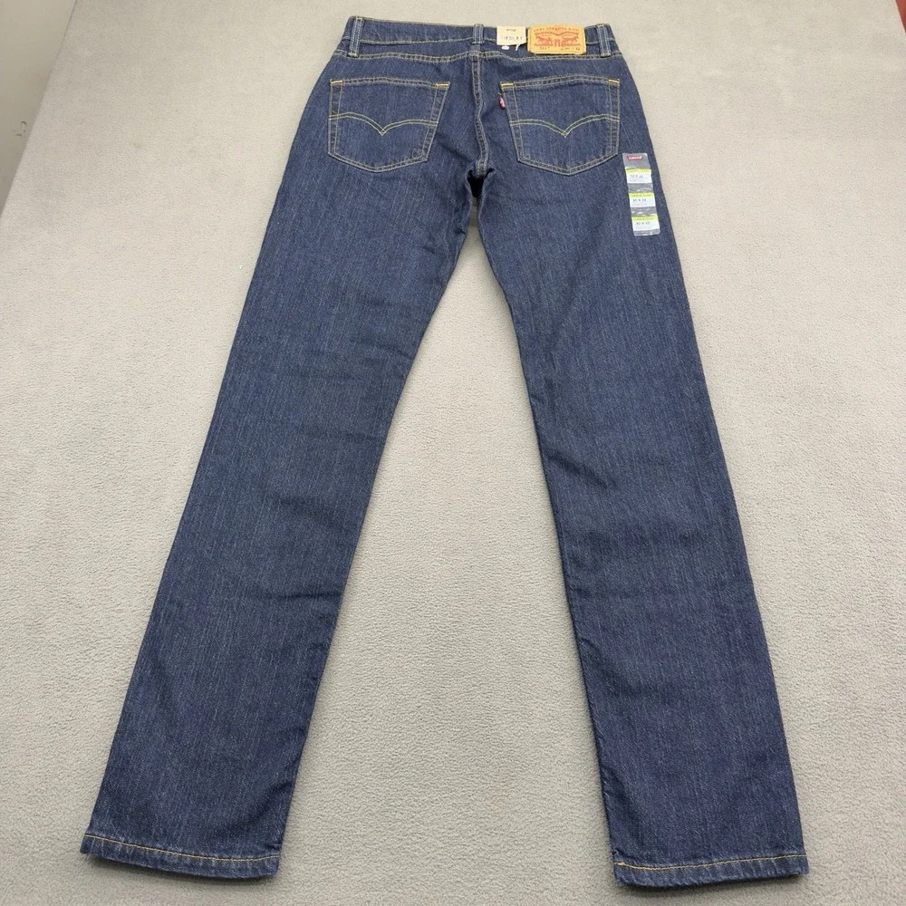 Levis 511 Flex Mens 30x33 Blue Denim Dark Wash Slim Fit Taper Stretch Comfort